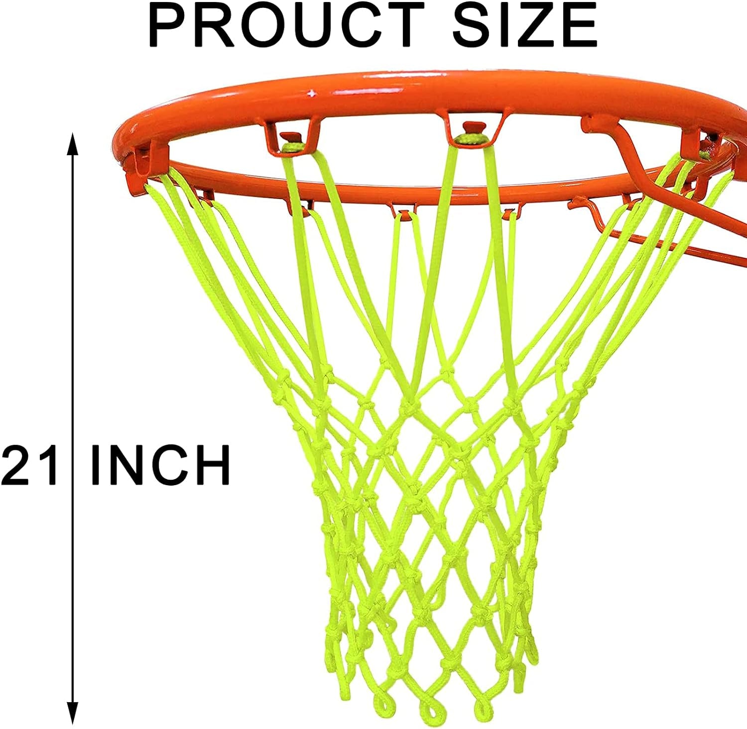 Glow Basketball Net, Nightlight Basketball Net Luminous Outdoor Portable Sun Powered Sport Nylon